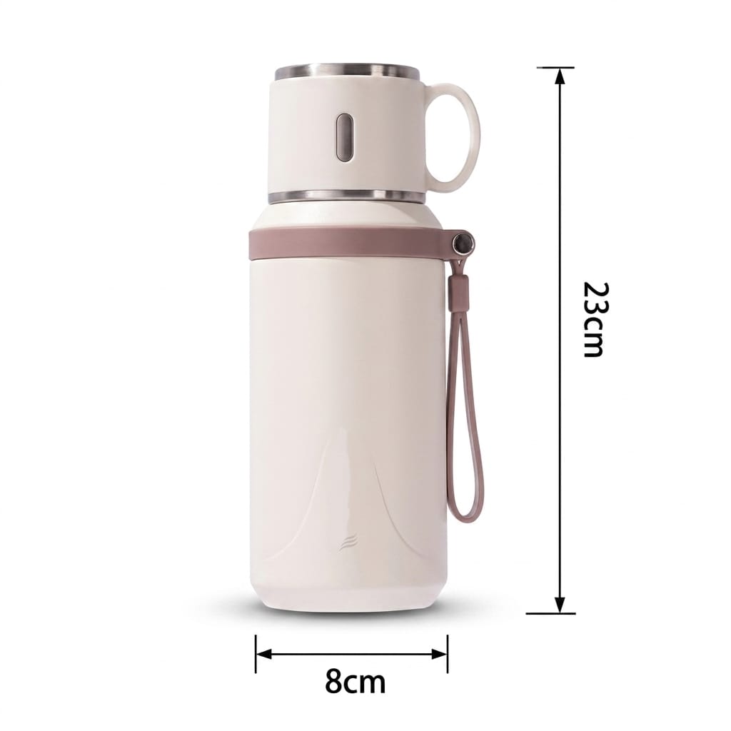 Flexi Maison Thermos Gourde Isotherme Inox
